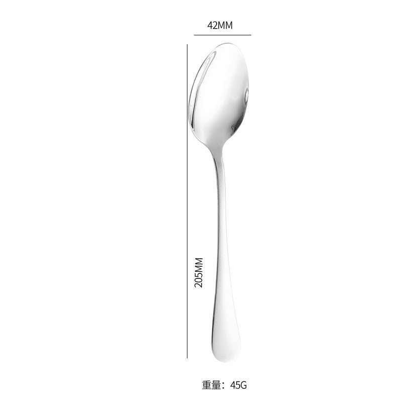 西餐刀叉1010不锈钢餐具咖啡搅拌勺子蛋糕铲酒店刀叉勺套装牛排刀