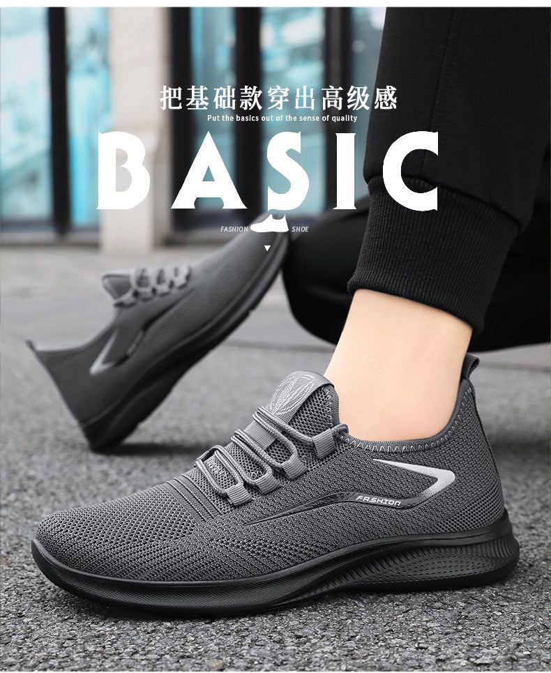 鞋子男大码跨境sneakers批发休闲运动鞋男鞋透气不臭脚网面跑步鞋