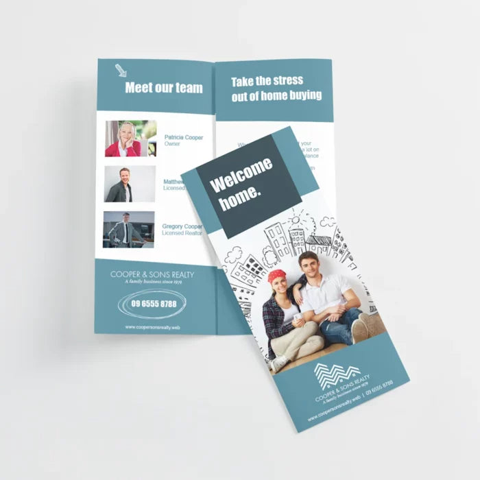 二折页 (对折传单)