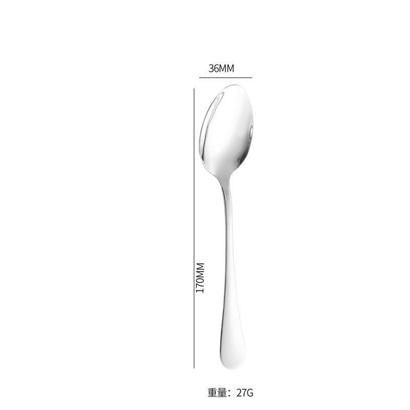 西餐刀叉1010不锈钢餐具咖啡搅拌勺子蛋糕铲酒店刀叉勺套装牛排刀