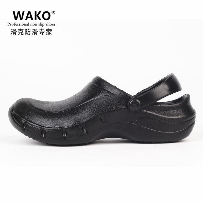 滑克WAKO厨师鞋防滑厨房鞋工作鞋防油防水耐磨后厨胶鞋专用EVA鞋