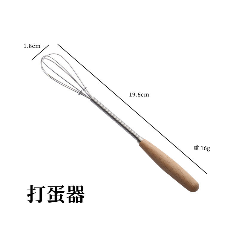 日式木柄不锈钢刀叉勺子西餐牛排刀实木不锈钢餐具汤勺水果甜品叉