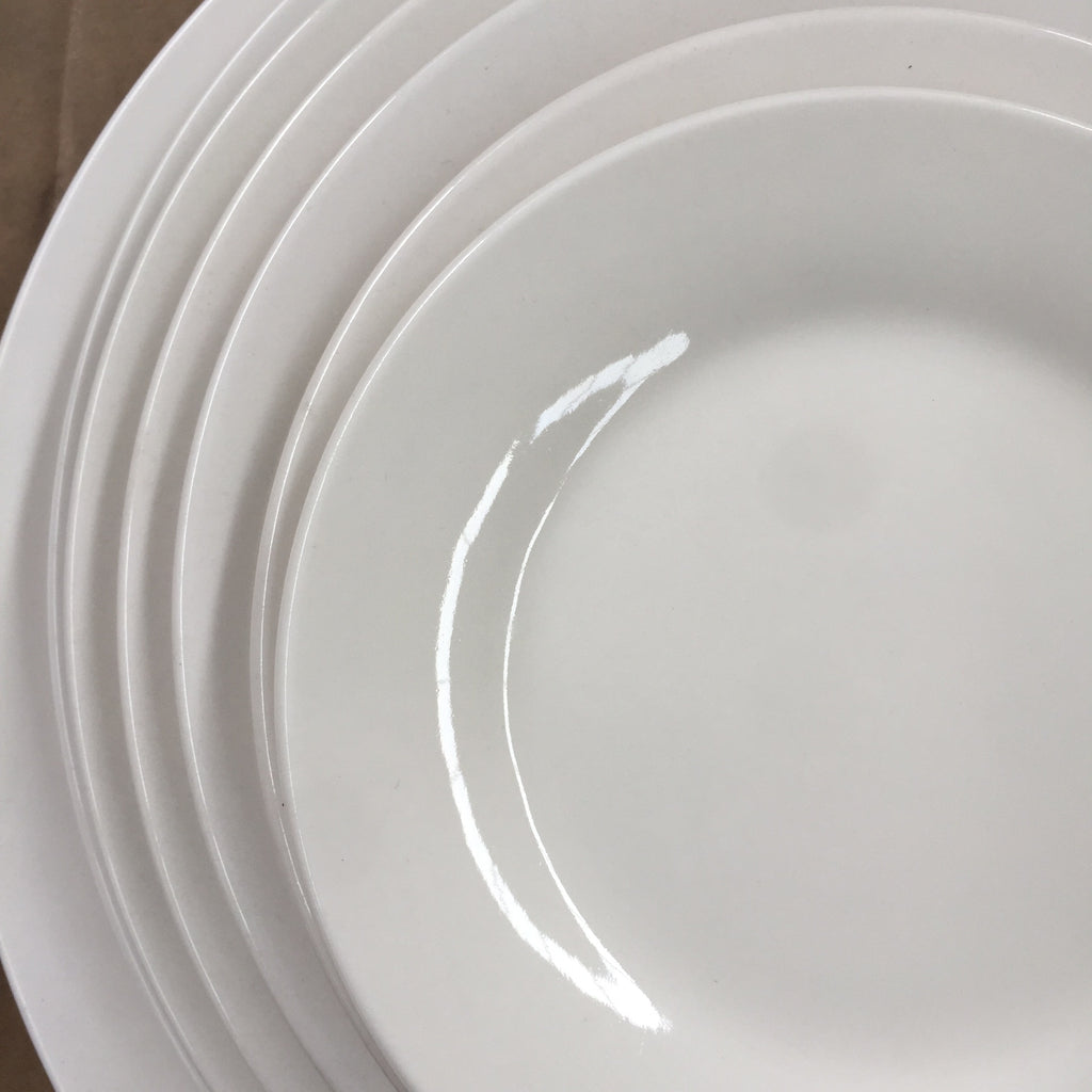 厂家直销酒店饭店家用纯白色平盘6寸平盘-14寸平盘菜盘菜碟子