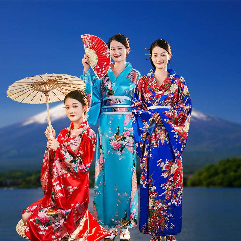 日本传统女士正装浴衣动漫cosplay摄影写真套装和服舞台演出服装