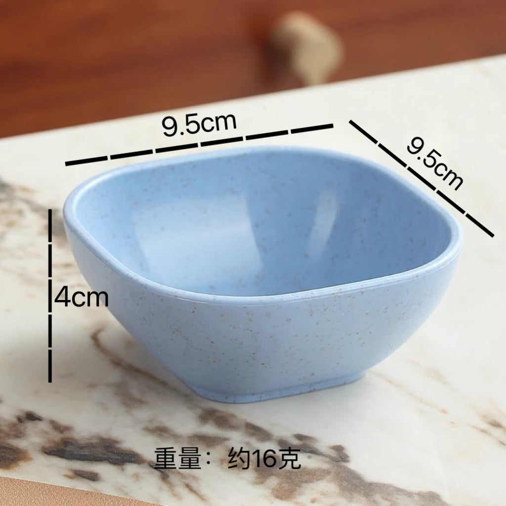 厂供烤肉酱料小碟子多个形状创意调味碟醋碟酱油碟小麦秸秆餐具碟