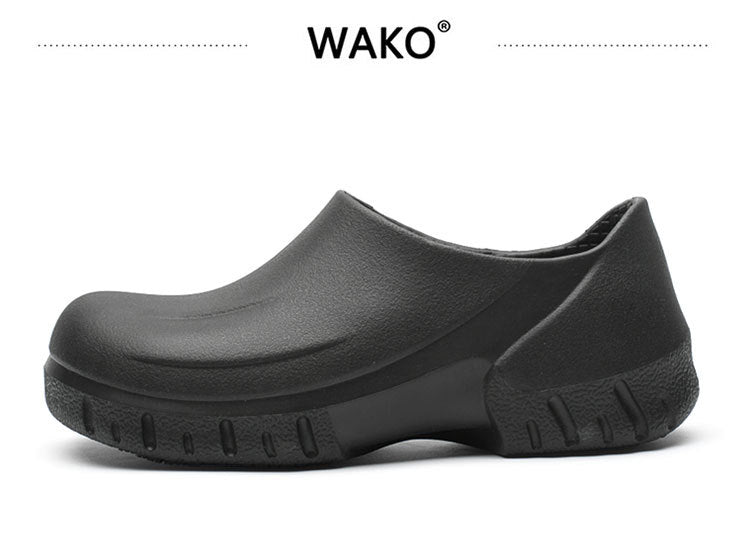 滑克WAKO厨师鞋防滑厨房鞋工作鞋防油防水耐磨后厨胶鞋专用EVA鞋