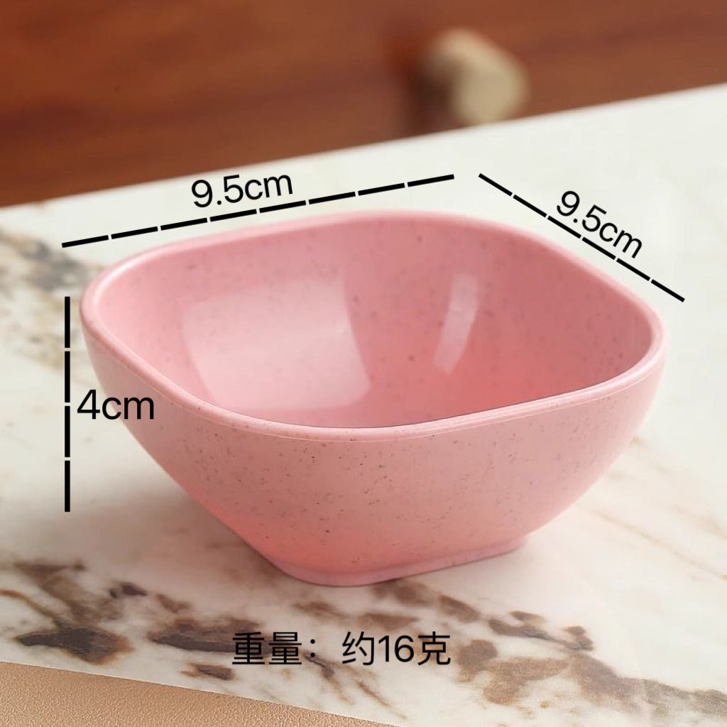 厂供烤肉酱料小碟子多个形状创意调味碟醋碟酱油碟小麦秸秆餐具碟