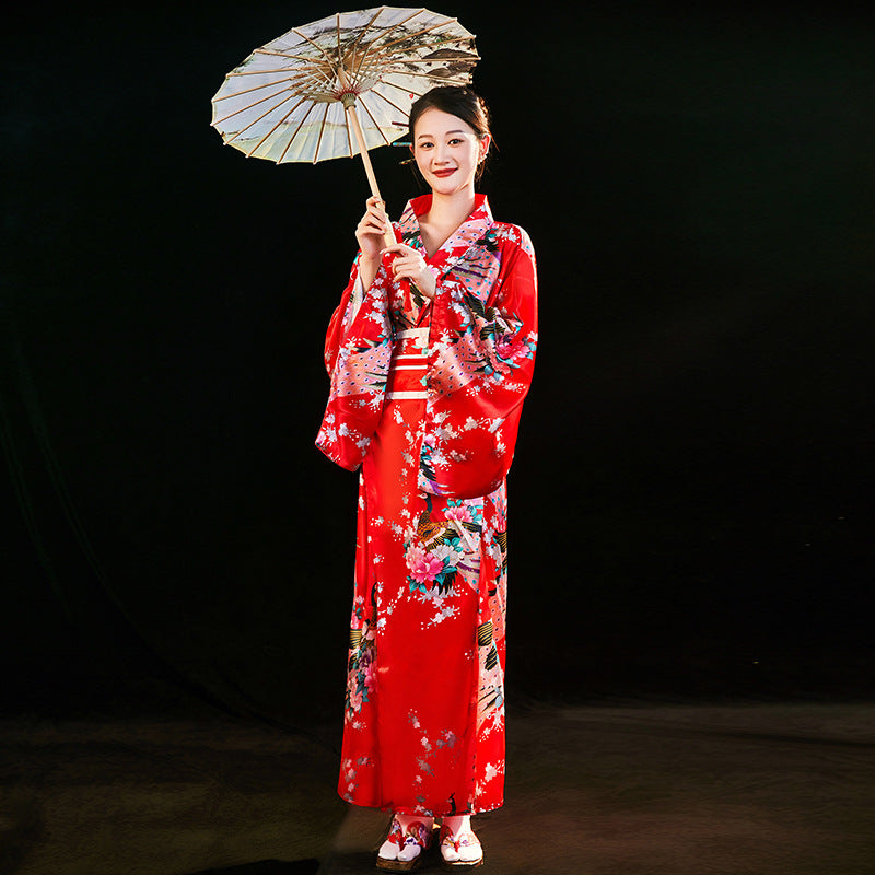 日本传统女士正装浴衣动漫cosplay摄影写真套装和服舞台演出服装