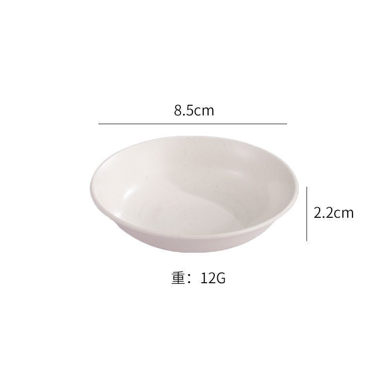 厂供烤肉酱料小碟子多个形状创意调味碟醋碟酱油碟小麦秸秆餐具碟