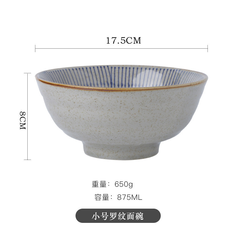 日式餐具碗碟套装组合陶瓷米饭碗泡面碗沙拉碗大汤碗家用酒店餐厅