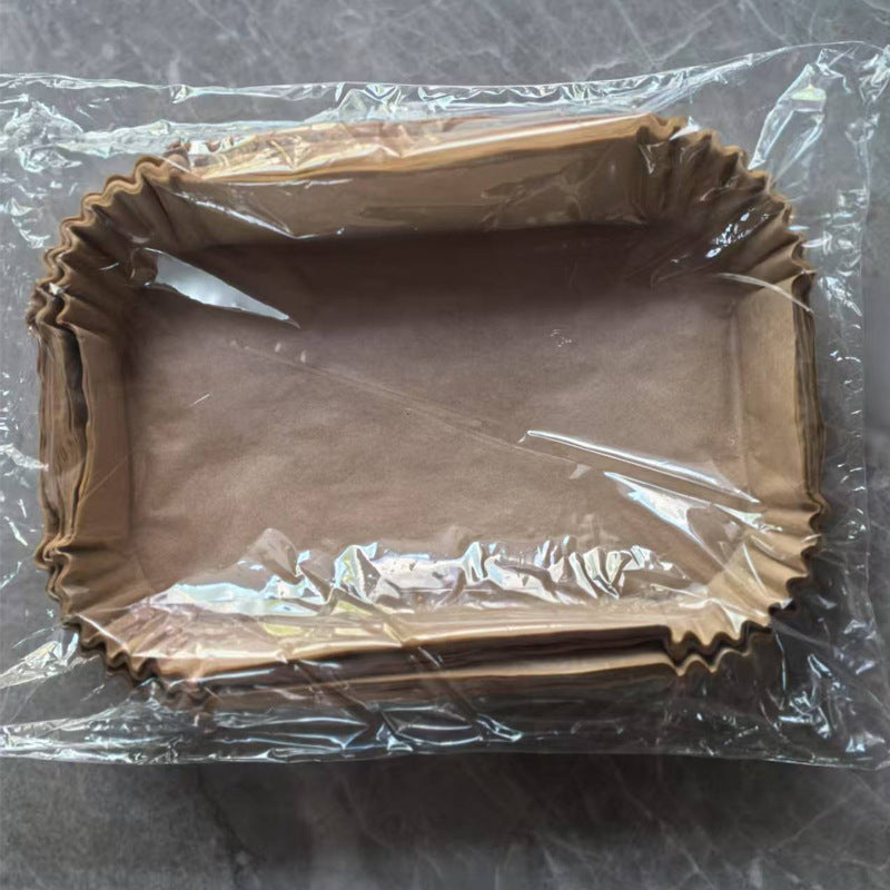空气炸锅专用纸盘家用耐高温吸油纸垫食品级专用纸圆形方形烘焙纸