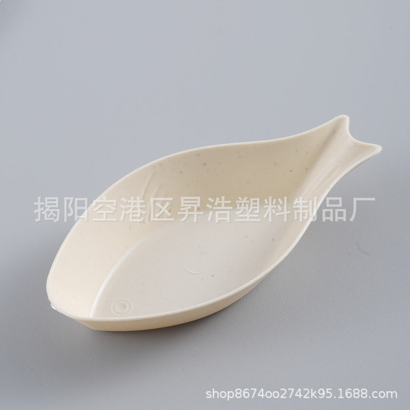 厂供烤肉酱料小碟子多个形状创意调味碟醋碟酱油碟小麦秸秆餐具碟