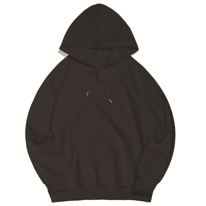 连帽卫衣男跨境外贸批发宽松卫衣男女可预制图案卫衣加绒厚连帽衫