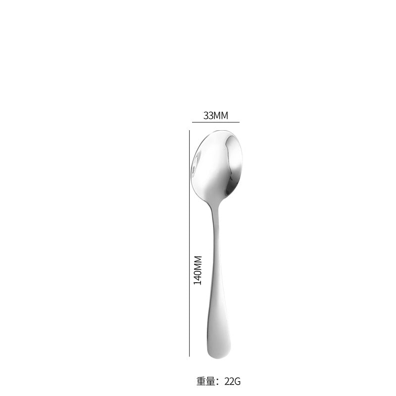 西餐刀叉1010不锈钢餐具咖啡搅拌勺子蛋糕铲酒店刀叉勺套装牛排刀