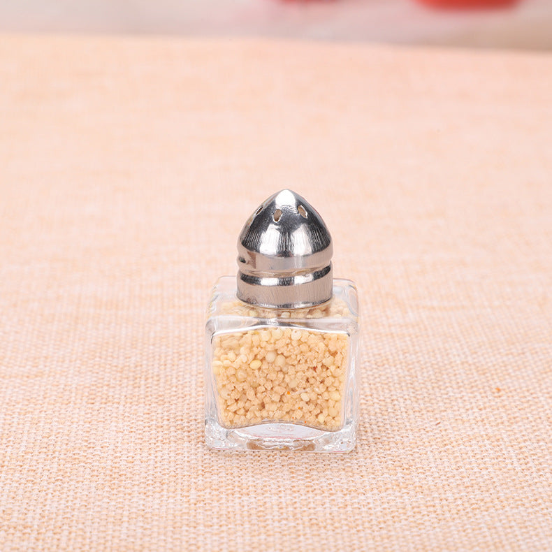 小号迷你带孔调料罐调味玻璃瓶便携户外烧烤佐料瓶家用调料瓶批发
