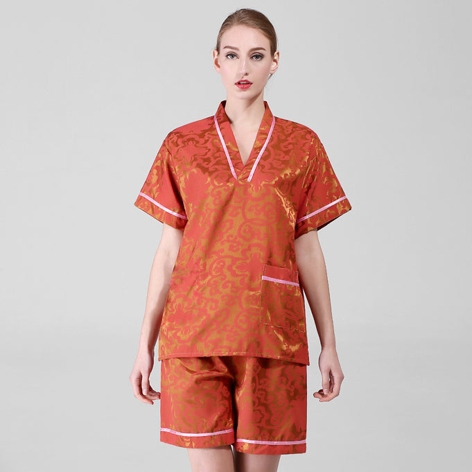 汗蒸服男女浴衣加肥加大码桑拿服美容服足疗养生按摩服洗澡洗浴服