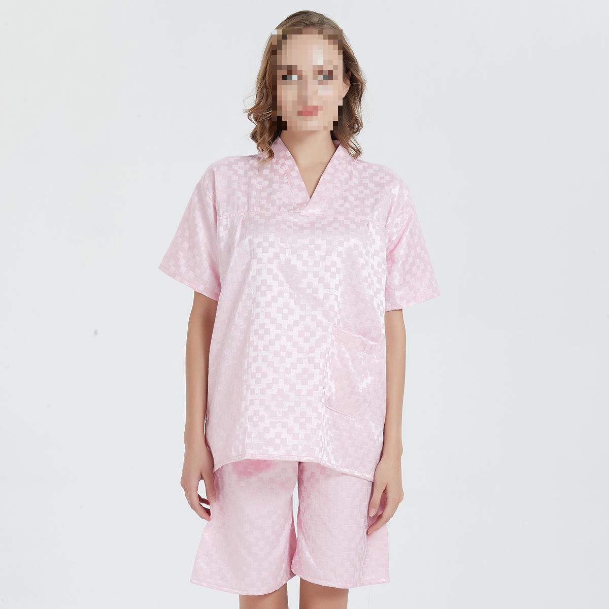 汗蒸服男女浴衣加肥加大码桑拿服美容服足疗养生按摩服洗澡洗浴服