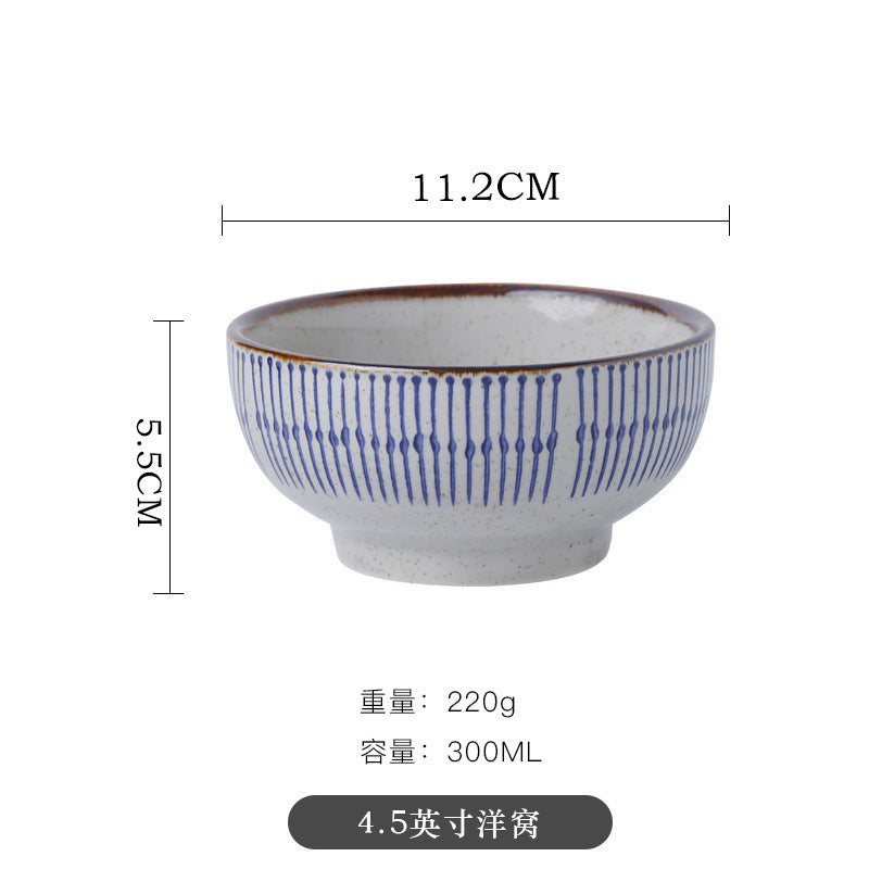 日式餐具碗碟套装组合陶瓷米饭碗泡面碗沙拉碗大汤碗家用酒店餐厅