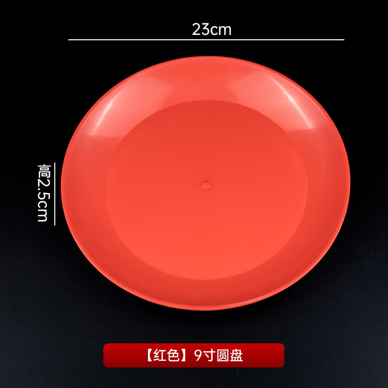 稻壳一次性盘子硬质耐高温塑料餐盘烧烤火锅圆形碟子方盘工厂批发