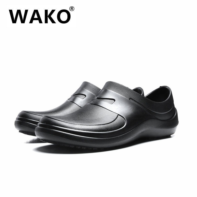 滑克WAKO厨师鞋防滑厨房鞋工作鞋防油防水耐磨后厨胶鞋专用EVA鞋