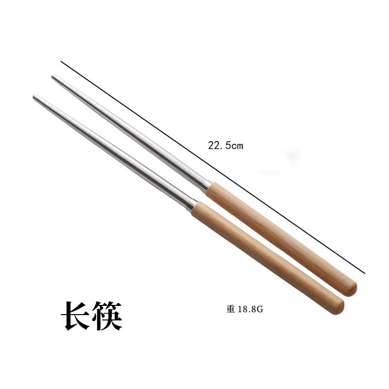 日式木柄不锈钢刀叉勺子西餐牛排刀实木不锈钢餐具汤勺水果甜品叉