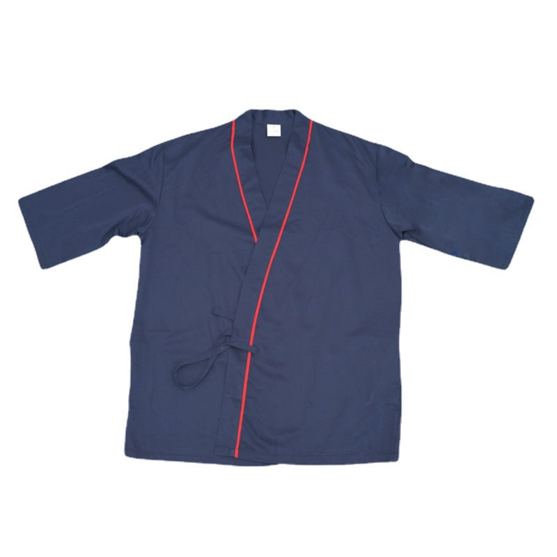 日料店厨师中袖工作服装日本料理寿司居酒屋厨房服务员寿司服logo